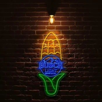 bright and bold busch light neon sign for unique home decor best selling.webp