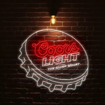 capture the vibe unique coors light neon sign for home bars best selling.webp