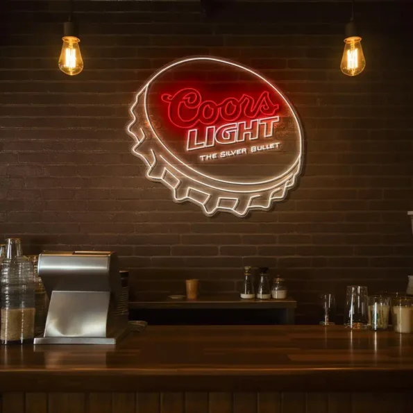 capture the vibe unique coors light neon sign for home bars high quality.webp