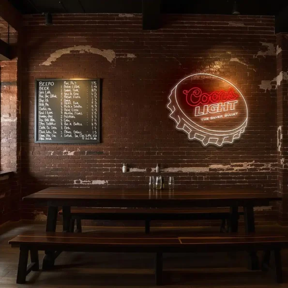 capture the vibe unique coors light neon sign for home bars latest model.webp