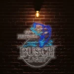 catch the vibe unique go fish busch light neon sign designs best selling.webp