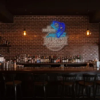 catch the vibe unique go fish busch light neon sign designs fashion forward.webp