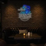 catch the vibe unique go fish busch light neon sign designs best selling.webp