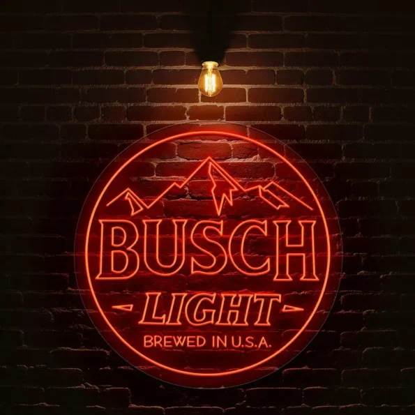 illuminate your space with busch light neon sign dcor new arrival.webp
