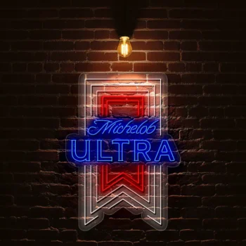 michelob ultra neon sign design bright bold and stylish decor best selling.webp