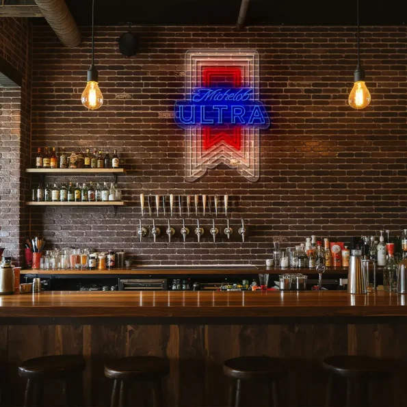 michelob ultra neon sign design bright bold and stylish decor high quality.webp
