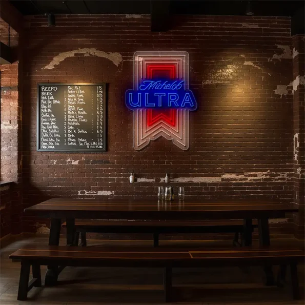 michelob ultra neon sign design bright bold and stylish decor latest model.webp