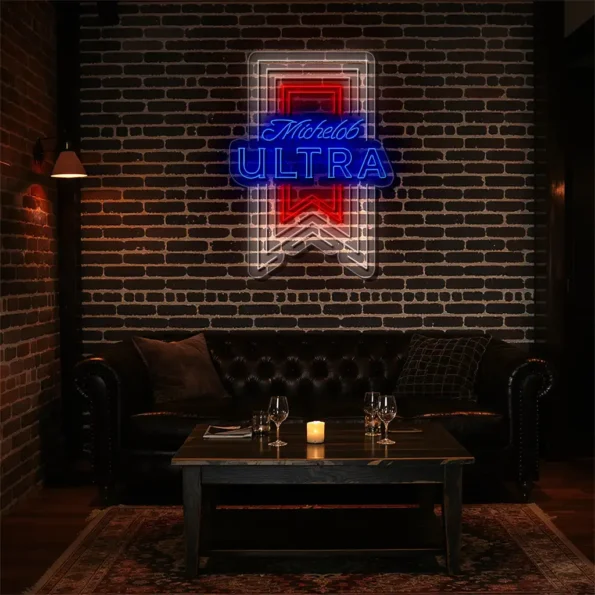 michelob ultra neon sign design bright bold and stylish decor new arrival.webp