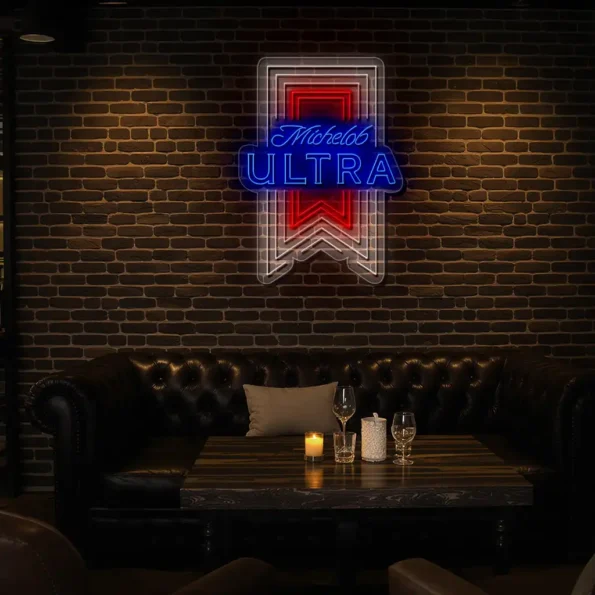 michelob ultra neon sign design bright bold and stylish decor premium grade.webp