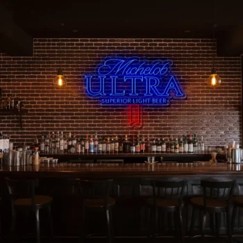 michelob ultra neon sign illuminate your space with style fashion forward.webp