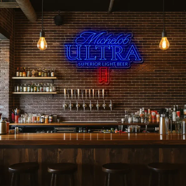 michelob ultra neon sign illuminate your space with style high quality.webp
