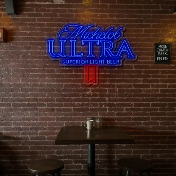 michelob ultra neon sign illuminate your space with style trendy.webp