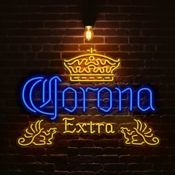 radiant corona extra neon sign for vibrant bar decor best selling.webp