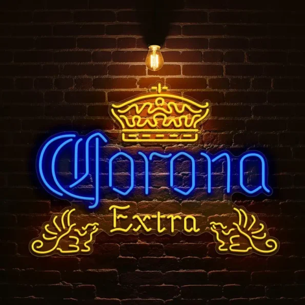 radiant corona extra neon sign for vibrant bar decor best selling.webp