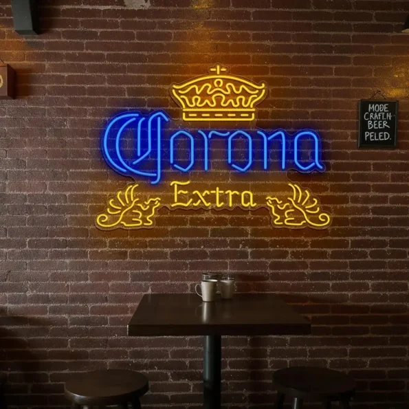 radiant corona extra neon sign for vibrant bar decor new arrival.webp