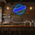 stunning blue neon moon sign for unique home decor ideas best selling.webp