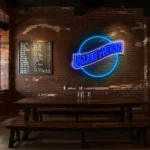 stunning blue neon moon sign for unique home decor ideas best selling.webp
