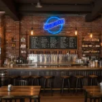 stunning blue neon moon sign for unique home decor ideas best selling.webp