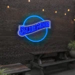 stunning blue neon moon sign for unique home decor ideas best selling.webp