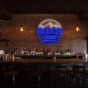 stunning busch light neon sign for ultimate bar decor fashion forward.webp