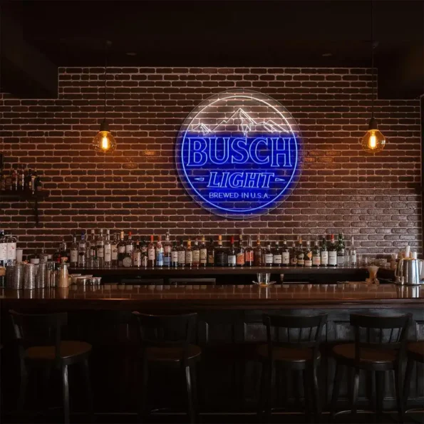 stunning busch light neon sign for ultimate bar decor fashion forward.webp