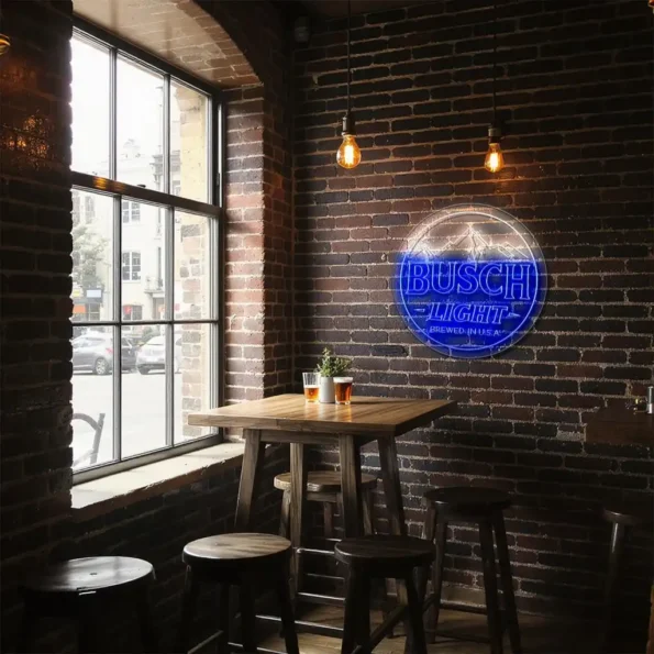 stunning busch light neon sign for ultimate bar decor trendy.webp
