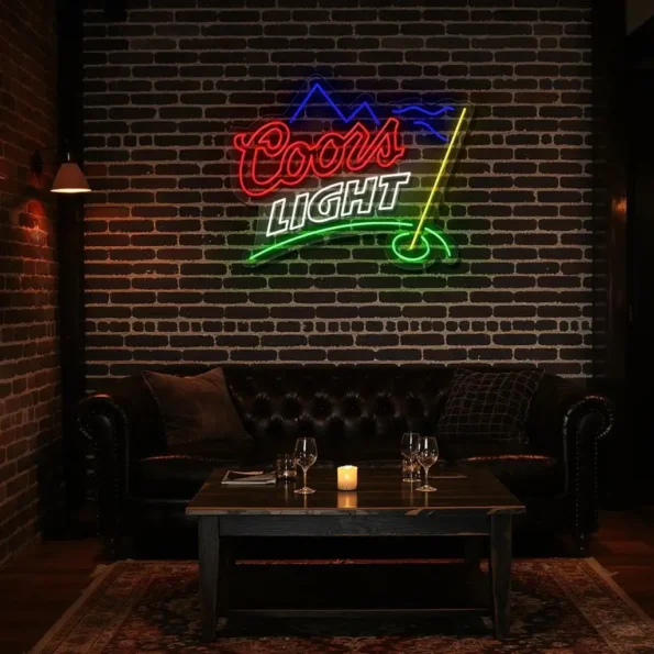 stunning coors light neon sign for bar and home decor lovers latest model.webp