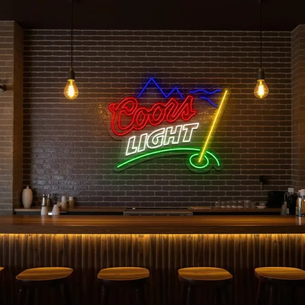 stunning coors light neon sign for bar and home decor lovers top rated.webp