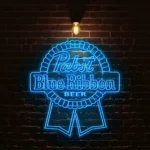 stunning neon blue ribbon sign for beer lovers and collectors best selling.webp