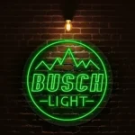 stunning neon busch light sign design for your home bar decor best selling.webp