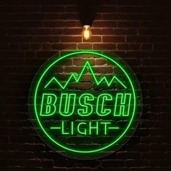 stunning neon busch light sign design for your home bar decor fashion forward.webp