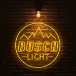 stunning neon busch light sign design for your home bar decor best selling.webp