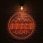 stunning neon busch light sign design for your home bar decor best selling.webp