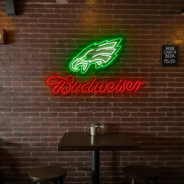 stunning neon signs eagles and budweiser for your space decor new arrival.webp