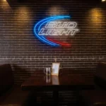 stylish bud light neon sign eye catching bar decor idea best selling.webp