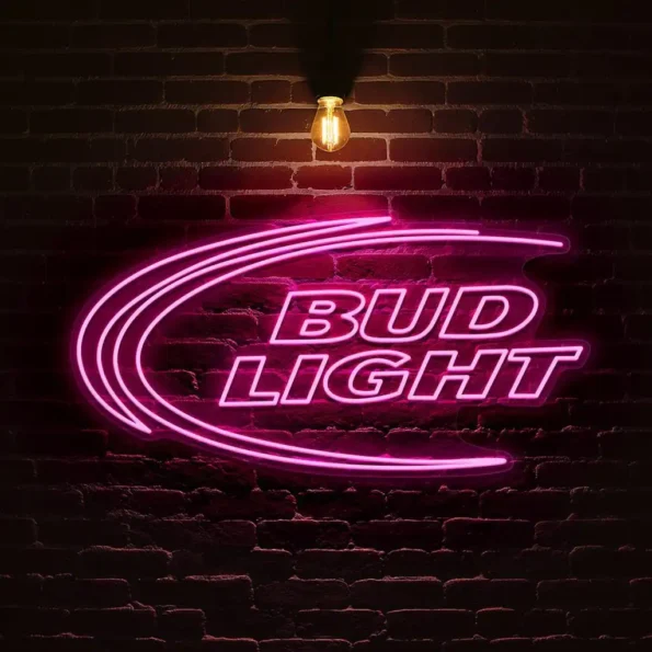 stylish bud light neon sign for bars and home decor high quality.webp