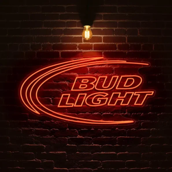 stylish bud light neon sign for bars and home decor latest model.webp