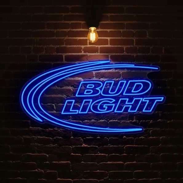 stylish bud light neon sign for bars and home decor new arrival.webp