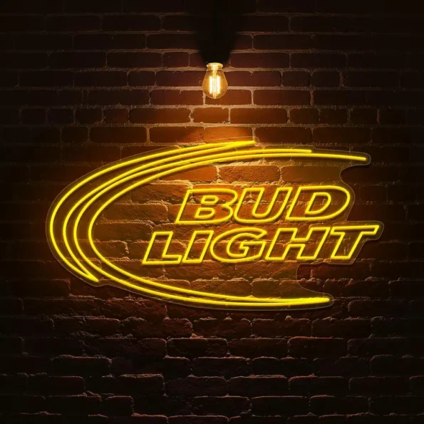 stylish bud light neon sign for bars and home decor premium grade.webp