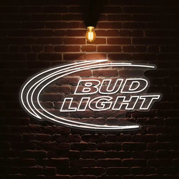 stylish bud light neon sign for bars and home decor trendy.webp