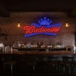 stylish budweiser neon sign perfect for home bar decoration best selling.webp