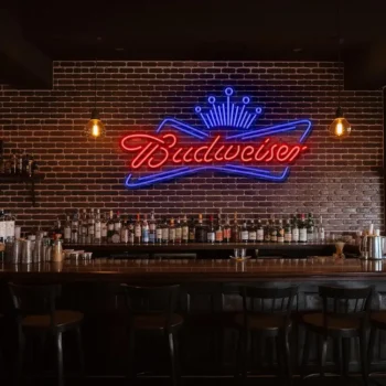 stylish budweiser neon sign perfect for home bar decoration fashion forward.webp
