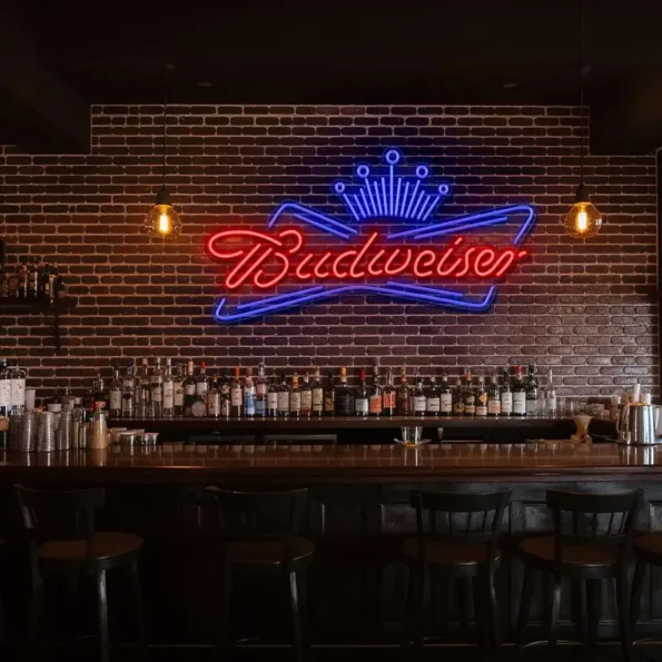 stylish budweiser neon sign perfect for home bar decoration fashion forward.webp