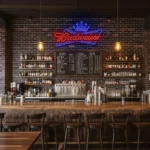 stylish budweiser neon sign perfect for home bar decoration best selling.webp
