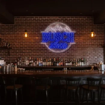 stylish busch latte neon sign for unique home decor lighting fashion forward.webp