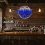 stylish busch latte neon sign for unique home decor lighting best selling.webp