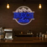 stylish busch latte neon sign for unique home decor lighting best selling.webp