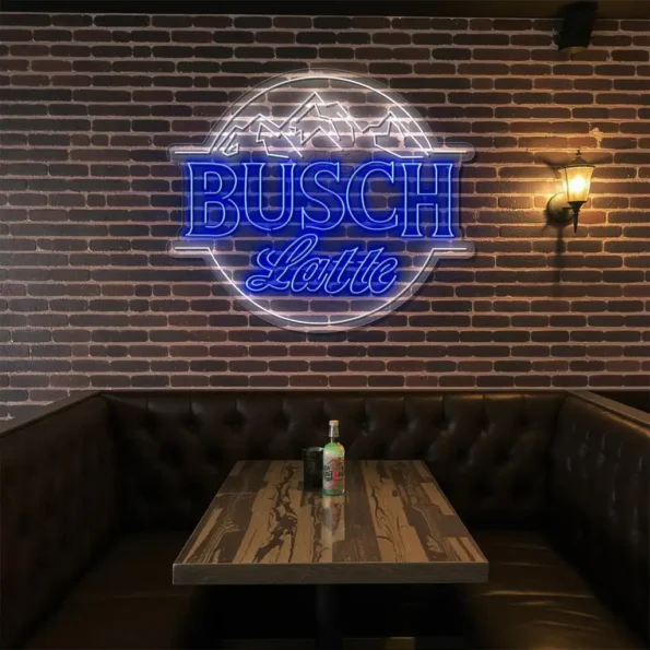 stylish busch latte neon sign for unique home decor lighting top rated.webp