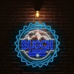 stylish busch light neon sign for your home bar decor best selling.webp