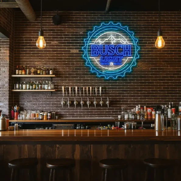 stylish busch light neon sign for your home bar decor high quality.webp